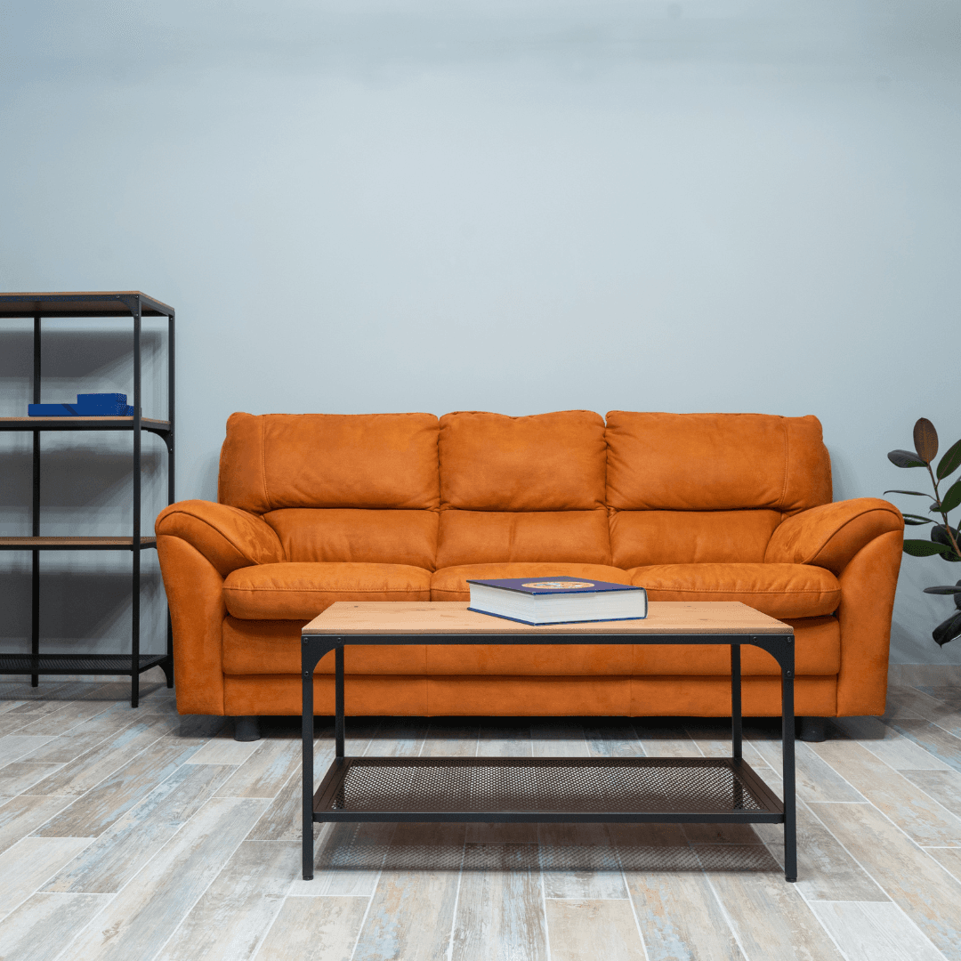 orange sofa